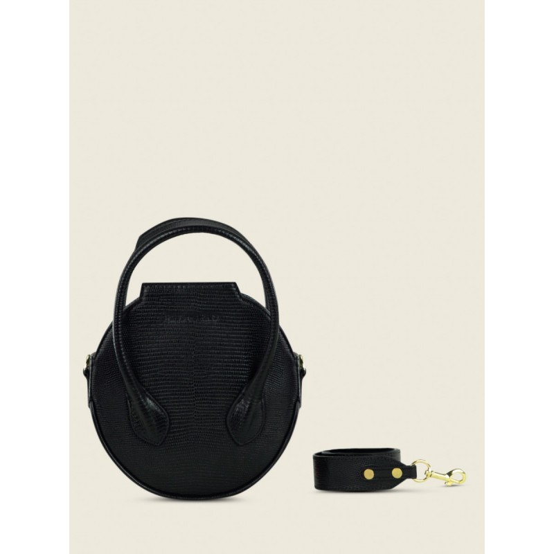 Mini Sac à Main Cuir Noir Femme