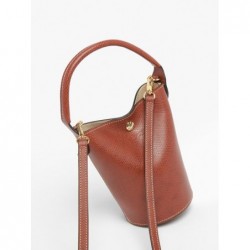 Sac bandoulière XS Epure cuir LONGCHAMP Brun