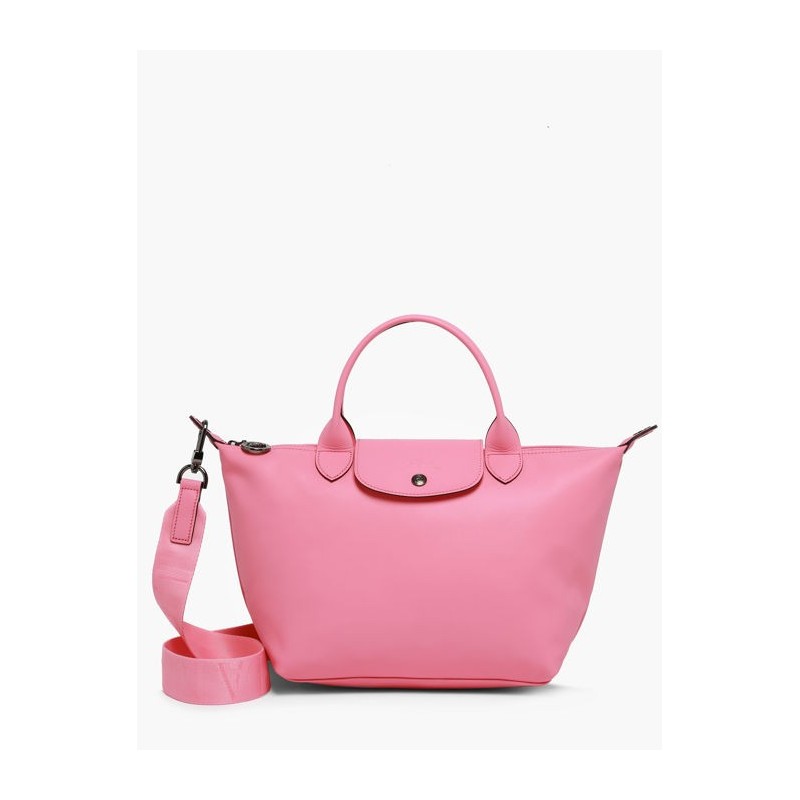 Sac porté main S Le Pliage Xtra cuir LONGCHAMP Rose