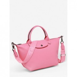 Sac porté main S Le Pliage Xtra cuir LONGCHAMP Rose