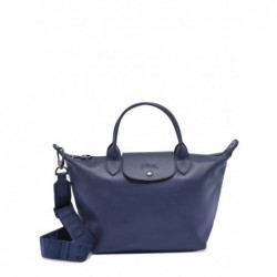 Sac porté main S Le Pliage Xtra cuir LONGCHAMP Navy