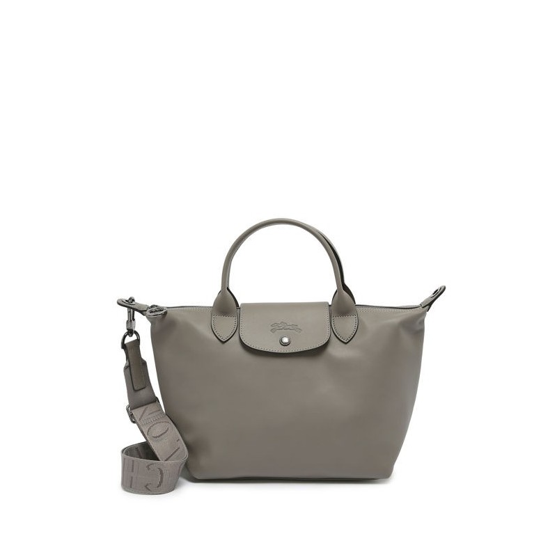 Sac porté main S Le Pliage Xtra cuir LONGCHAMP Tourterelle