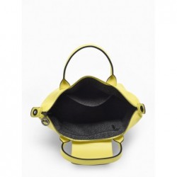 Sac porté main S Le Pliage Xtra cuir LONGCHAMP Citron