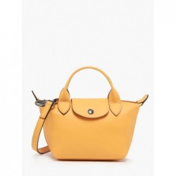 Sac XS Le Pliage Xtra cuir LONGCHAMP Abricot