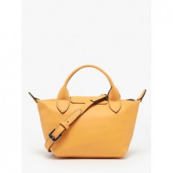 Sac XS Le Pliage Xtra cuir LONGCHAMP Abricot