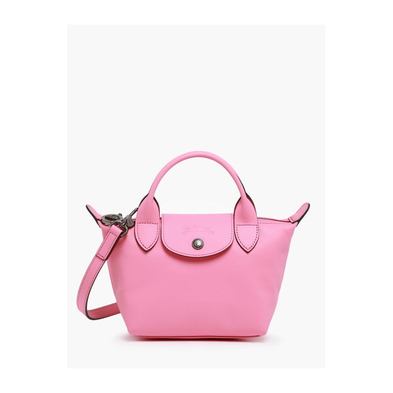 Sac XS Le Pliage Xtra cuir LONGCHAMP Rose