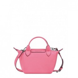 Sac XS Le Pliage Xtra cuir LONGCHAMP Rose