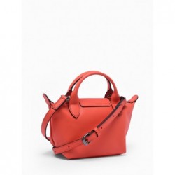 Sac XS Le Pliage Xtra cuir LONGCHAMP Orange