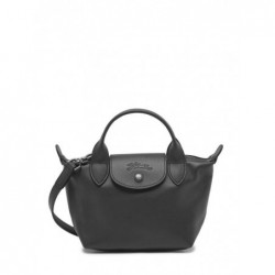 Sac XS Le Pliage Xtra cuir LONGCHAMP Noir