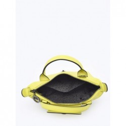 Sac XS Le Pliage Xtra cuir LONGCHAMP Citron