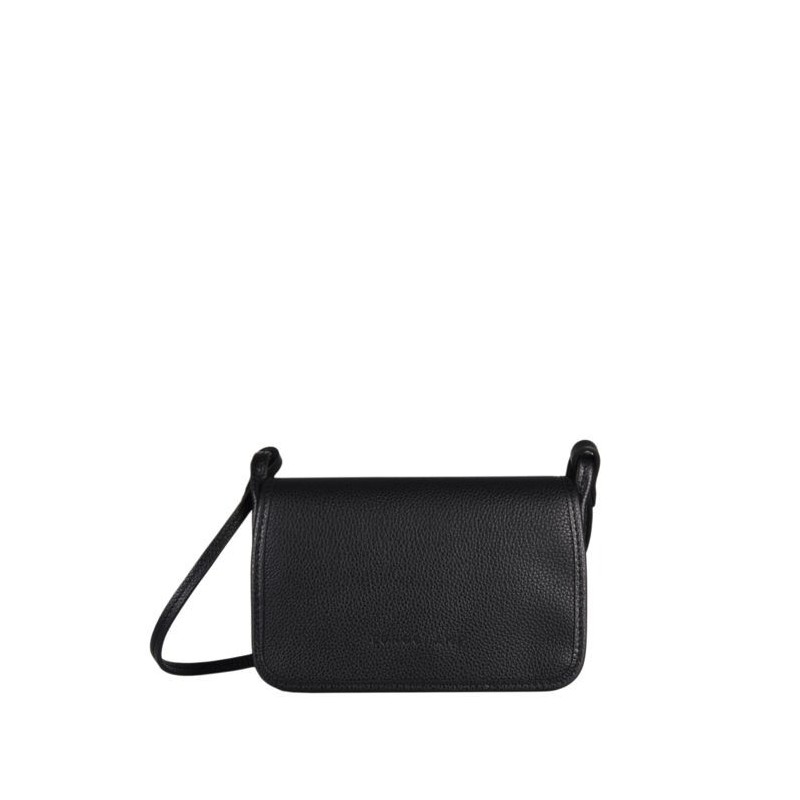 Sac bandoulière mini Le Foulonné cuir LONGCHAMP Noir