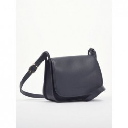 Sac bandoulière M Le Foulonné cuir LONGCHAMP Navy