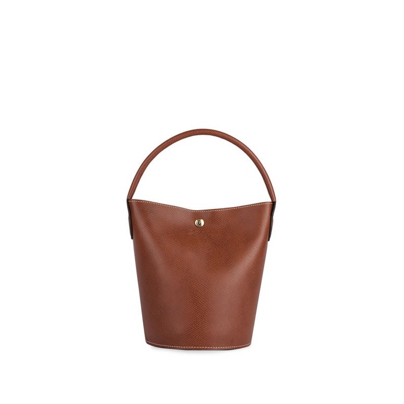 Sac seau Épure cuir LONGCHAMP Brun