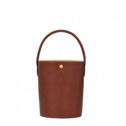 Sac seau Épure cuir LONGCHAMP Brun