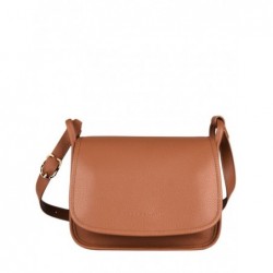 Sac bandoulière M Le Foulonné cuir LONGCHAMP Caramel