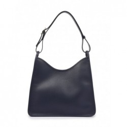 Sac porté épaule Le Foulonné cuir LONGCHAMP Navy