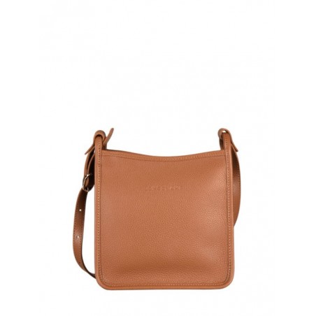 Sac porté travers zippé S Le Foulonné cuir LONGCHAMP Caramel