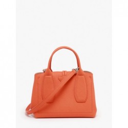 Sac à main S Roseau cuir LONGCHAMP Orange