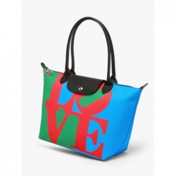 Sac cabas M Longchamp x Robert Indiana LONGCHAMP Rouge