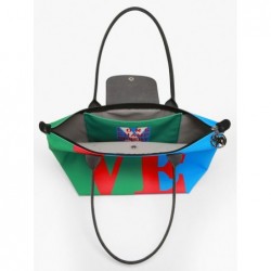 Sac cabas M Longchamp x Robert Indiana LONGCHAMP Rouge