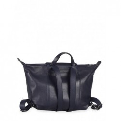 Sac à dos Le Pliage Cuir LONGCHAMP Navy