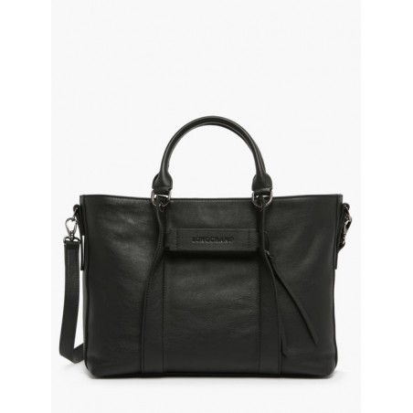 Sac porté main L Longchamp 3D cuir LONGCHAMP Noir