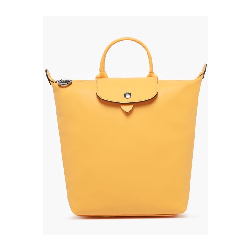 Sac à dos femme Le Pliage Xtra cuir LONGCHAMP Abricot