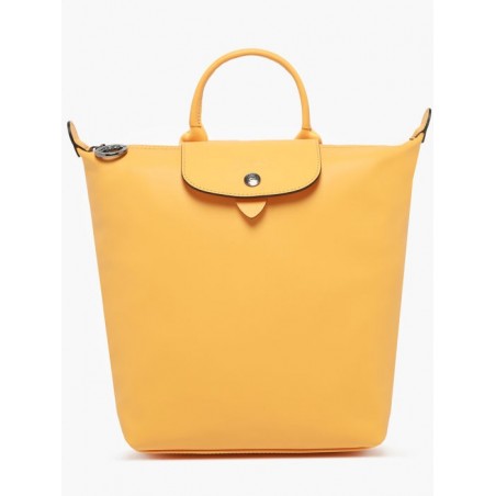 Sac à dos femme Le Pliage Xtra cuir LONGCHAMP Abricot