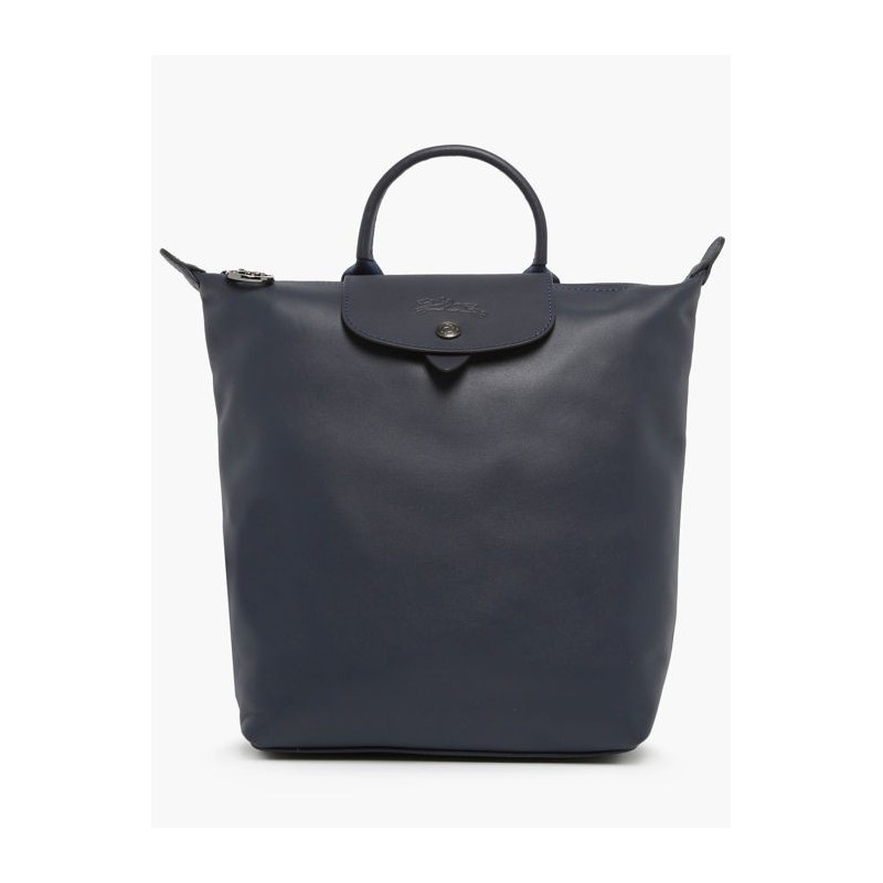 Sac à dos femme Le Pliage Xtra cuir LONGCHAMP Navy