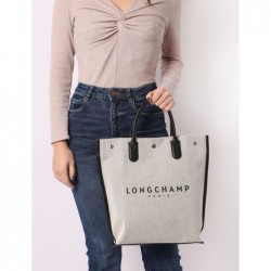 Sac cabas M Essential en toile LONGCHAMP Ecru