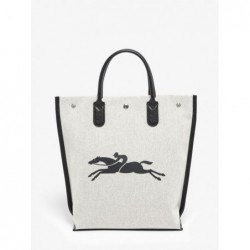 Sac cabas M Essential en toile LONGCHAMP Ecru