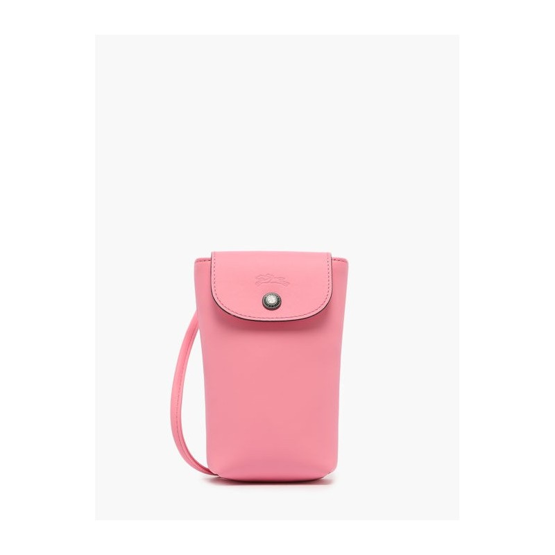 Étui téléphone Le Pliage Xtra cuir LONGCHAMP Rose