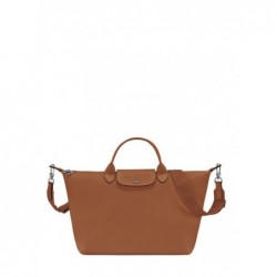 Sac porté main Le pliage xtra cuir LONGCHAMP Cognac