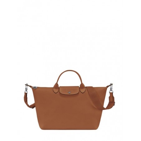 Sac porté main Le pliage xtra cuir LONGCHAMP Cognac