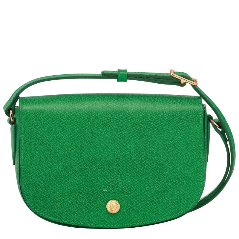 Longchamp Sac porté travers S Epure en cuir Vert