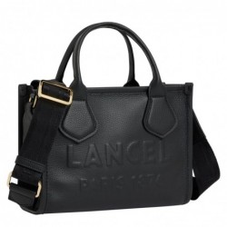 Lancel Petit sac cabas Jour en cuir grainé S Noir