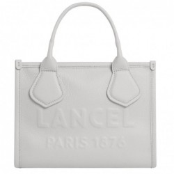 Lancel Petit sac cabas Jour en cuir grainé S Glace