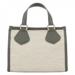 Lancel
Petit sac Summer Tote S toile et cuir Naturel Ombre