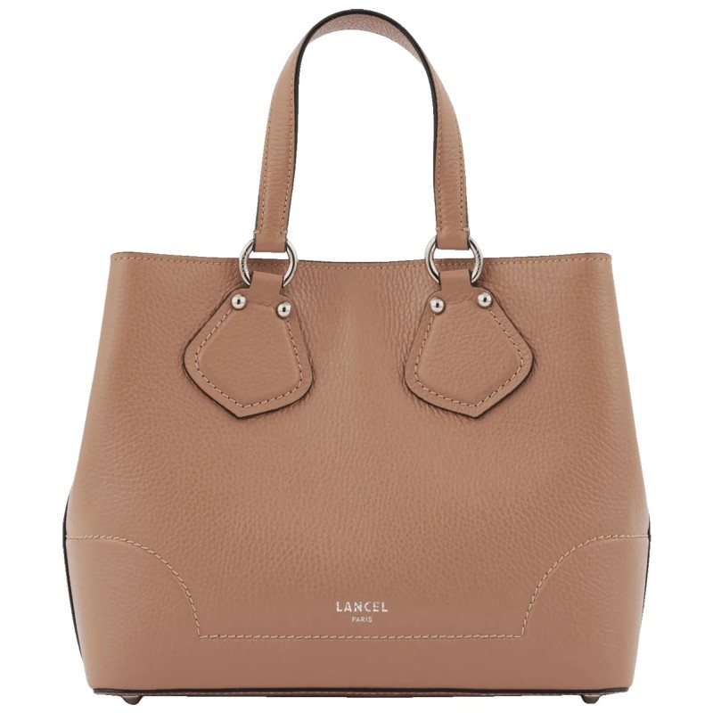 Lancel Petit sac à main Néo Izy S en cuir grainé Granit