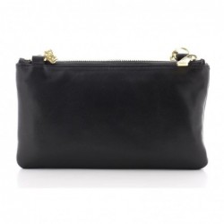 Lancel
Pochette double Billie en cuir lisse souple Noir