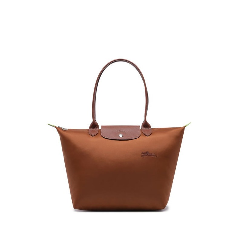 Sac porté épaule L Le Pliage Green LONGCHAMP Cognac