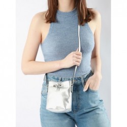 Sac porté travers Roseau essential colors LONGCHAMP Argent