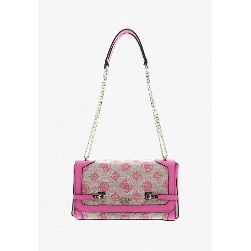 Guess LORALEE CONVERTIBLE FLAP Sac à main pink