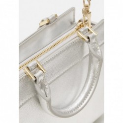 Guess KATEY MINI PATENT Sac à main silver-coloured