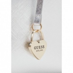 Guess KATEY MINI PATENT Sac à main silver-coloured