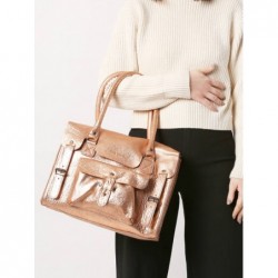 Sac LeRive Gauche M cuir PAUL MARIUS Or rose