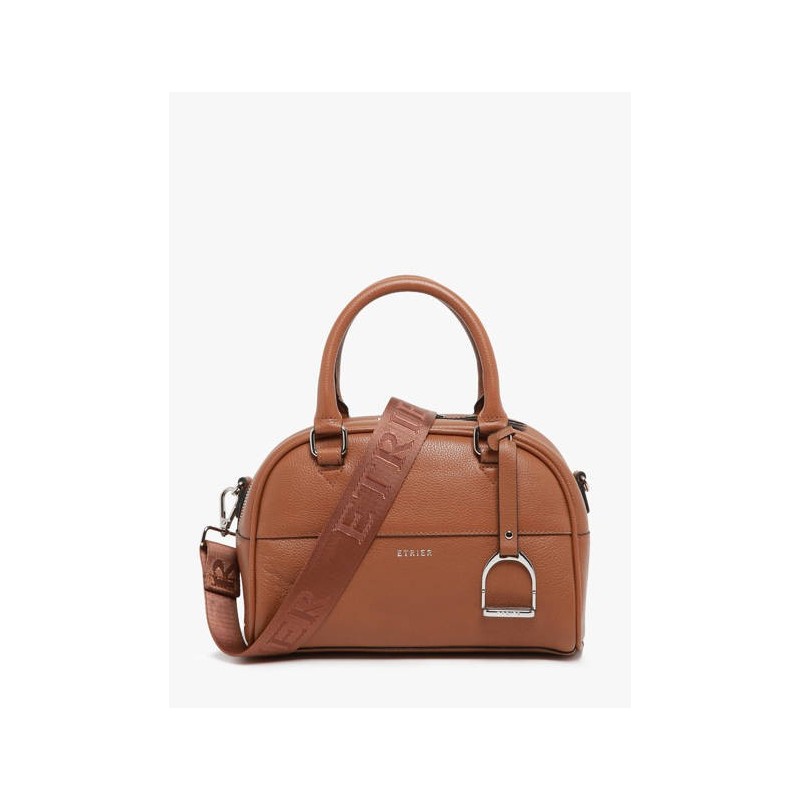 Sac bowling S Altesse cuir ETRIER Camel