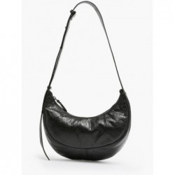 Sac bandoulière Sosoomao cuir ETRIER Noir irise