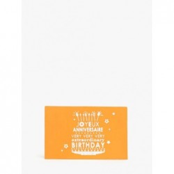 Carte postale cuir ETRIER Happy birthday