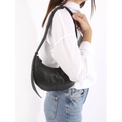 Sac bandoulière S Sosoomao cuir ETRIER Noir